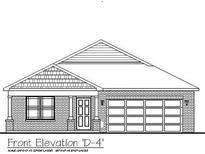 Charming single-story home with a brick facade, inviting entrance, and attached two-car garage at 1266 Foxtail Ln, Greenwood, IN 46143