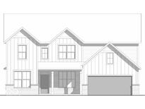 Charming two-story home with a brick and siding exterior and a covered front porch at 6462 Stone Side Dr, Plainfield, IN 46168