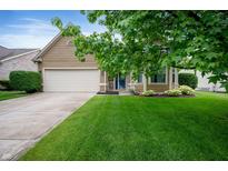 Charming single-Gathering home featuring a well-manicured lawn and inviting curb appeal at 11040 Brave Ct, Indianapolis, IN 46236