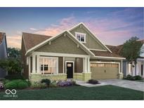 Charming single-Gathering home featuring a covered front porch and attached two car garage at 5273 Nettleton Way, Avon, IN 46123