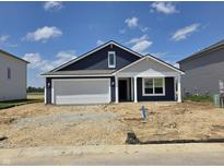 Charming new single-story home featuring a two-car garage and craftsman-style accents at 3266 W Longbranch Dr, Monrovia, IN 46157