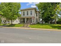 Beautiful two-story home with a well-kept lawn and lovely curb appeal at 245 S Washington St, Danville, IN 46122