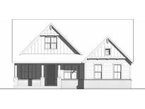New home showcasing a charming exterior elevation with brick base and classic architectural details at 1960 Delp Ct, Avon, IN 46123