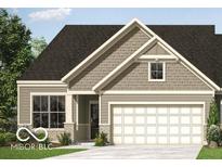 Charming single-Gathering home with a two-car garage, beautiful windows, and manicured landscaping at 3906 Holly Brook Dr, Westfield, IN 46074