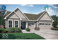 Charming single-Gathering home boasting a two-car garage and welcoming front yard with beautiful landscaping at 17030 Daly Dr, Noblesville, IN 46062