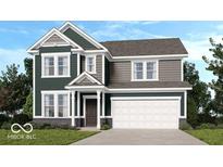 Charming two-story home showcasing a modern design and appealing color palette at 292 Commodore Dr, Pittsboro, IN 46167