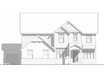 Charming two-story home with a covered entry way showing the facade, windows, siding, and architectural details at 6618 Dogwood Dr, McCordsville, IN 46055