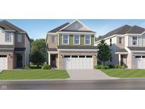 Charming two-story home featuring a spacious two-car garage and a well-manicured front lawn at 3541 Sugar Grove Dr, Whitestown, IN 46075