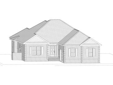 Brick house with a hip roof and attached garage at 93 Pintail Ct., Pawleys Island, SC 29585