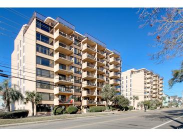Coastal condo building with multiple units and balconies at 7601 North Ocean Blvd. # 1B, Myrtle Beach, SC 29572