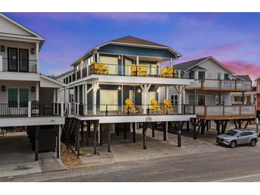 Two-story beach home with ocean views and multiple balconies at 6001 - B-4 S Kings Hwy., Myrtle Beach, SC 29575