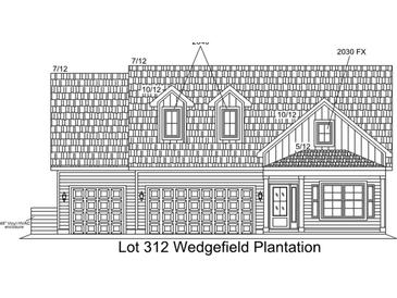 Two-story house exterior with a two-car garage and dormers at 39 John Waites Ct., Georgetown, SC 29440