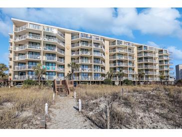 Oceanfront condo building with beach access at 4605 S Ocean Blvd. # E-1, North Myrtle Beach, SC 29582