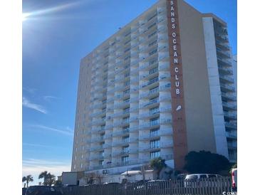 Beautiful sands ocean club building with many balconies for amazing ocean views at 9550 Shore Dr. # 1226, Myrtle Beach, SC 29572