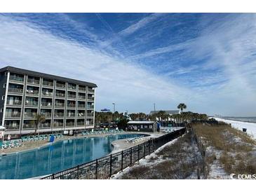 Oceanfront building with pool and beach access at 5905 S Kings Hwy. # A - 301, Myrtle Beach, SC 29575