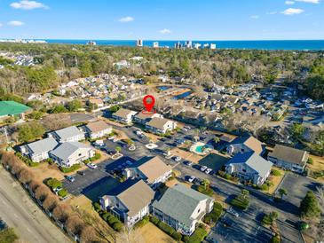 Aerial view of condo community near the ocean at 4714 Cobblestone Dr. # L2, Myrtle Beach, SC 29577