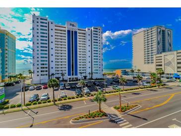 Oceanfront building with parking and beautiful landscaping at 2511 S Ocean Blvd. # 1601, Myrtle Beach, SC 29577