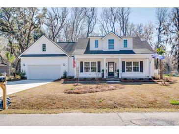 Charming single-story home with a two-car garage and inviting front porch at 474 Wraggs Ferry Rd., Georgetown, SC 29440