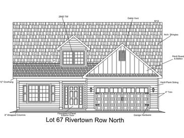 Charming two-story home with a fiberglass six-panel exterior door, a two car garage and hardi plank siding at 1215 Cypress Shoal Dr., Conway, SC 29526