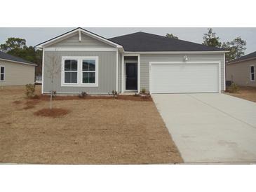 Charming single-story home with a well-manicured lawn and attached one car garage at 252 Warner Crossing Way, Loris, SC 29569