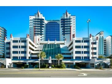 Stunning oceanfront resort featuring direct beach access, on-site parking, and modern architecture at 2007 S Ocean Blvd. # 1106, Myrtle Beach, SC 29577