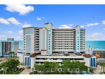 Beautiful, high-rise condo resort with a rooftop parking garage, set against the backdrop of the ocean at 2301 S Ocean Blvd. # 1023, Myrtle Beach, SC 29577
