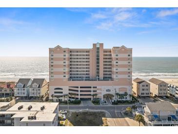 Beautiful high-rise condo building with ocean views and beach access at 5700 N Ocean Blvd. # 1107, North Myrtle Beach, SC 29582