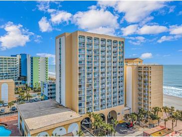 Oceanfront high-rise resort featuring multiple balconies and beautiful beach views at 1207 S Ocean Blvd. S # 507013, Myrtle Beach, SC 29577