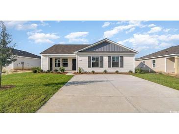 Charming single-story home with manicured lawn and private driveway at 632 Culmen Ct., Myrtle Beach, SC 29588