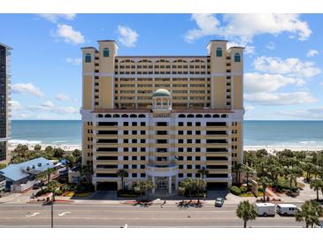 Beautiful exterior shot of the Camelot By The Sea resort, near the ocean and beach at 2000 Ocean Blvd. N # 216, Myrtle Beach, SC 29588