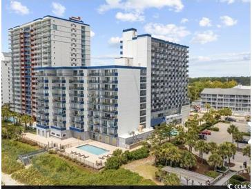 Stunning condominium resort offers oceanfront access, pools, and lush landscaping for a relaxing vacation experience at 2001 S Ocean Blvd. S # 511, Myrtle Beach, SC 29577