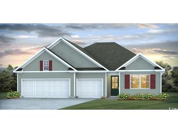 Charming single-Gathering home featuring a two-car garage and landscaped front yard at 885 Ireland Dr., Longs, SC 29568