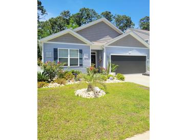 Charming home featuring beautiful landscaping, flowering plants, and a well-maintained lawn at 1011 Maxwell Dr., Little River, SC 29566