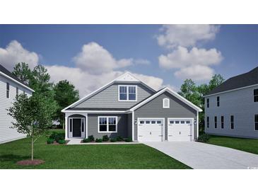 Charming single Gathering home with a well-manicured lawn and two-car garage at 1055 Laconic Dr., Myrtle Beach, SC 29588