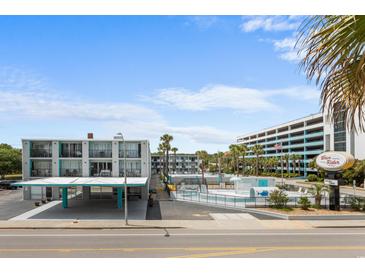 Resort featuring multiple buildings with a Gathering friendly water park, including pools and a splash area at 1600 S Ocean Blvd. # 254, Myrtle Beach, SC 29577