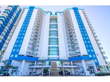 Beautiful view of the exterior elevation of a beachfront building with direct access to Starbucks Coffee at 504 N Ocean Blvd. N # 309, Myrtle Beach, SC 29577