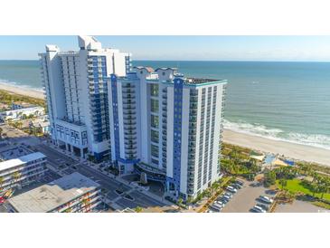 Beautiful beachfront condo building with a pristine sandy beach at 504 N Ocean Blvd. # 1804 A/B, Myrtle Beach, SC 29577