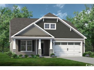 Charming single-story home with attached garage, stone accents and inviting landscaping at 540 Sheepbridge Way, Loris, SC 29569