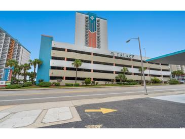 Bright and colorful resort featuring a parking garage and oceanfront views at 1605 S Ocean Blvd. # 1403, Myrtle Beach, SC 29577