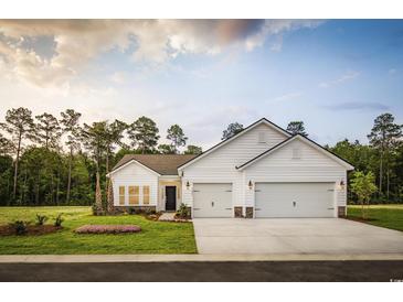 Charming single-Gathering home with a manicured lawn, a two-car garage, and inviting curb appeal at 6069 Zoe Way, Myrtle Beach, SC 29588