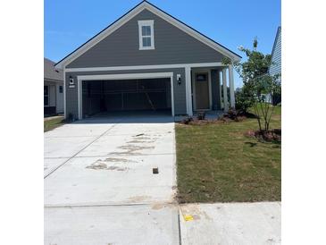 Charming single-story home featuring a spacious two-car garage and well-maintained front lawn at 1225 Lady Bird Way, North Myrtle Beach, SC 29582
