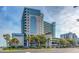 Beautiful ocean front condo resort with palm trees and attractive architecture at 2301 S Ocean Blvd. # 621, Myrtle Beach, SC 29577