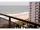 Spacious balcony view of ocean at 1501 S Ocean Blvd. # 1048, Myrtle Beach, SC 29577