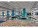 Relaxing indoor lazy river area with comfortable seating and lush greenery at 1501 S Ocean Blvd. # 1048, Myrtle Beach, SC 29577