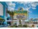 Landmark Resort sign featuring resort amenities and available waterpark details at 1501 S Ocean Blvd. # 1048, Myrtle Beach, SC 29577