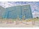 The Landmark Resort featuring a sandy beach and bright blue towers perfect for vacationers at 1501 Ocean Blvd. S # 714, Myrtle Beach, SC 29577