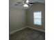 Bedroom with vaulted ceiling and ceiling fan at 1023 Meares St., Calabash, NC 28467