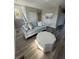 Stylish living room with hardwood floors, a comfortable sofa, and modern decor at 1316 Marina Bay Dr., North Myrtle Beach, SC 29582