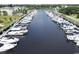 Aerial view of a full-service marina with many boats at 1316 Marina Bay Dr., North Myrtle Beach, SC 29582