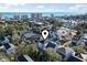 Aerial view of the location of the home with the ocean in the background at 410 5Th Ave. S, North Myrtle Beach, SC 29582